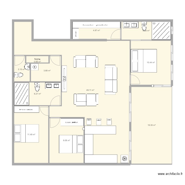 F4B. Plan de 0 pièce et 0 m2