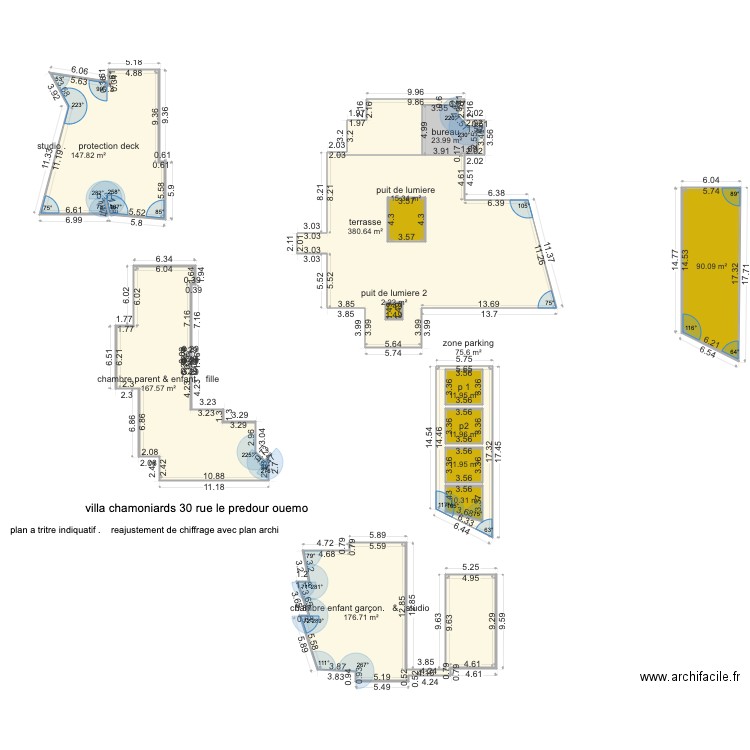 plan terrasse chamoniards ouemo. Plan de 0 pièce et 0 m2