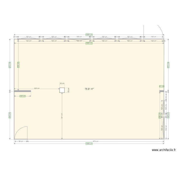 technologie. Plan de 0 pièce et 0 m2