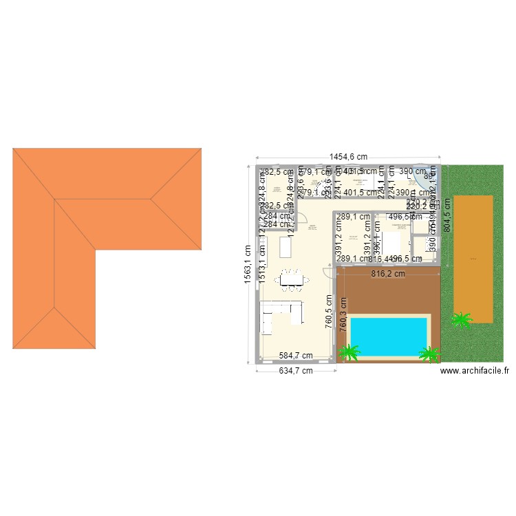 Nouveau projet nouveau avec garage sans bug 134.77. Plan de 0 pièce et 0 m2