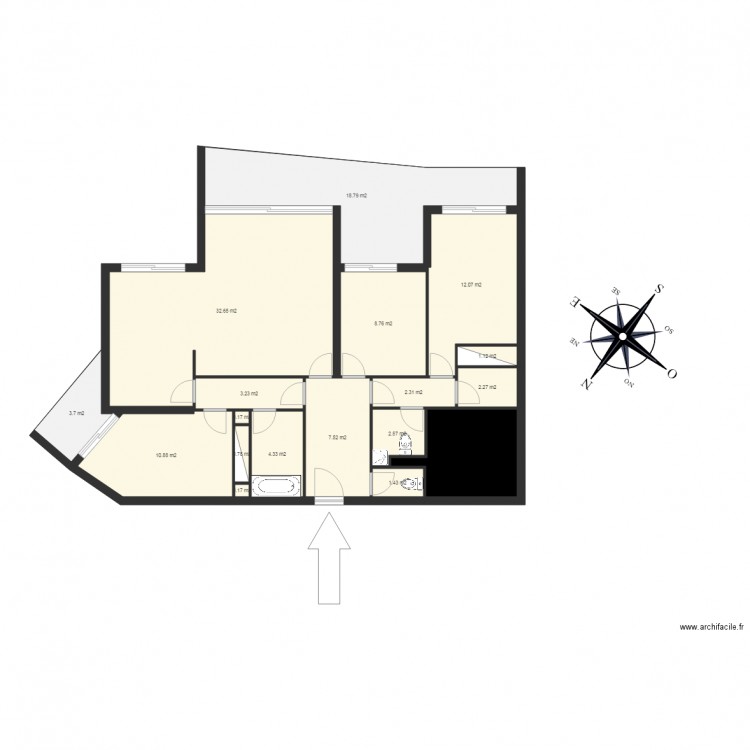 F3 F4 Aiglon 1. Plan de 0 pièce et 0 m2