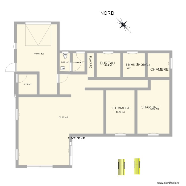 zucchiny plan en L. Plan de 0 pièce et 0 m2 zucchiny plan en L. Plan de 0 pièce et 0 m2