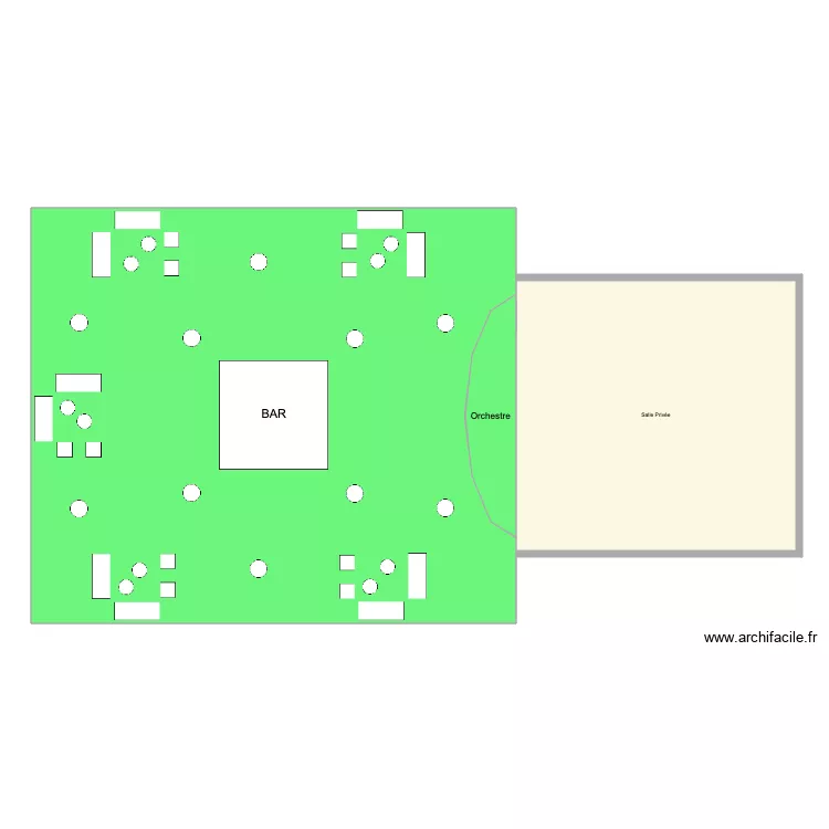 cocktail. Plan de 