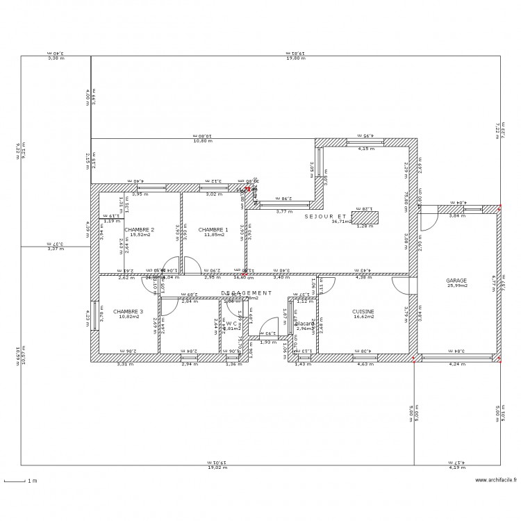 MODIF DU 30. Plan de 0 pièce et 0 m2