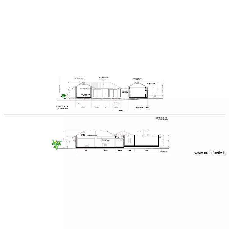 COUPE A A . Plan de COUPE A A . Plan de