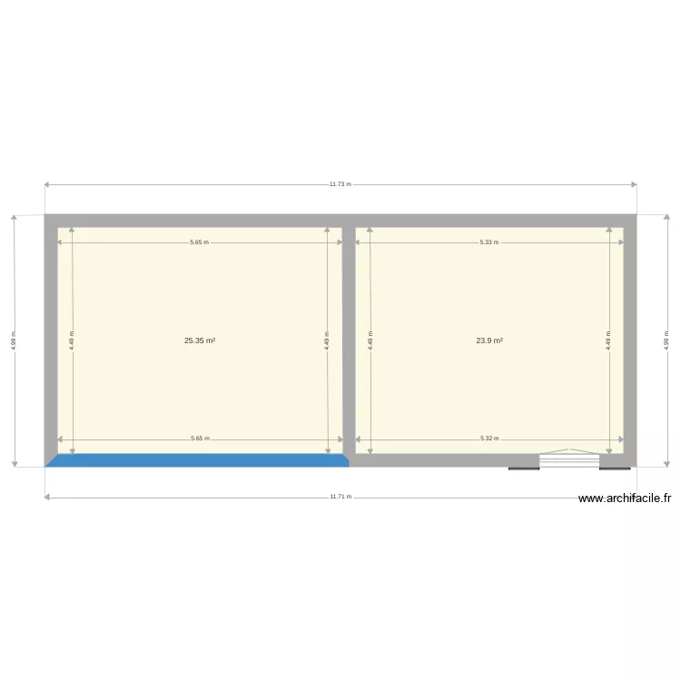 Ancienne facade. Plan de Ancienne facade. Plan de