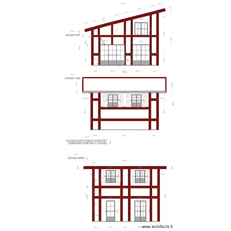 PLAN EXTENSION FACADES AVEC OUVERTURES 2 4 JUILLET 2023 2. Plan de 41 pièces et 82 m2