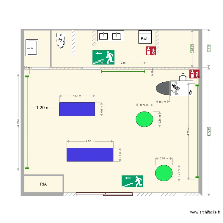 Arcades plan sécurité incendie. Plan de 0 pièce et 0 m2