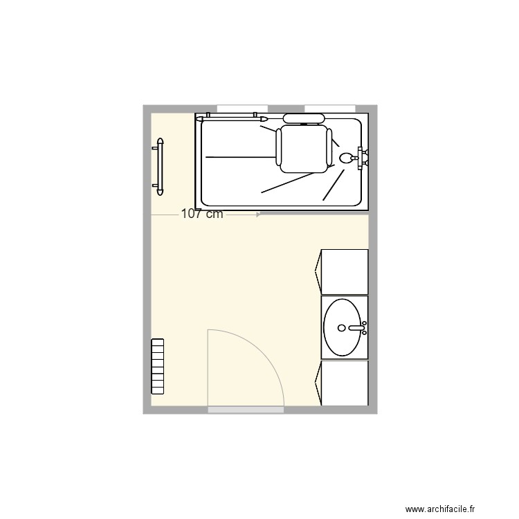 plan gourves irene Après travaux. Plan de 1 pièce et 5 m2