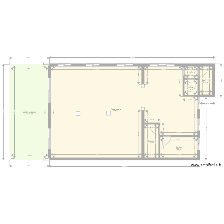 Nanterre existant. Plan de 0 pièce et 0 m2