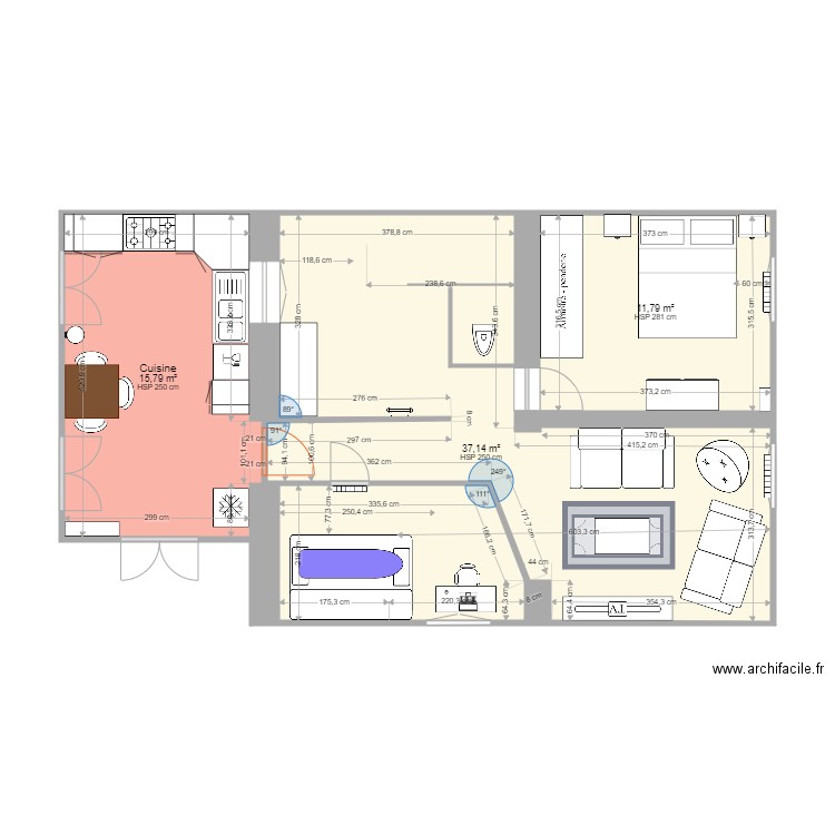 Plan St Pierre V4 Meublé. Plan de 0 pièce et 0 m2