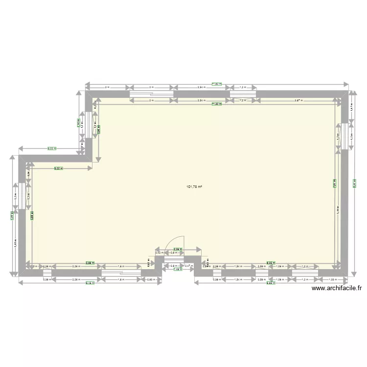 Habitation. Plan de 