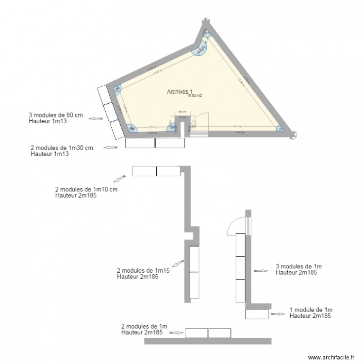 REEAMENAGEMENT LOCAL PROFESSIONNEL. Plan de 0 pièce et 0 m2