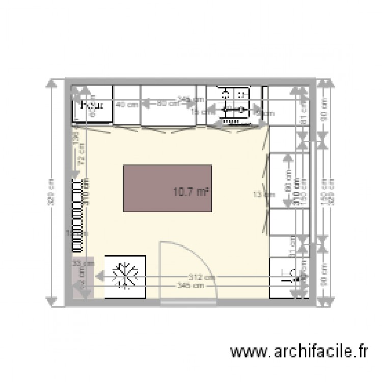 Cuisine Basly 1. Plan de 0 pièce et 0 m2