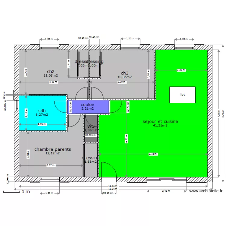 rosa cote 1. Plan de 