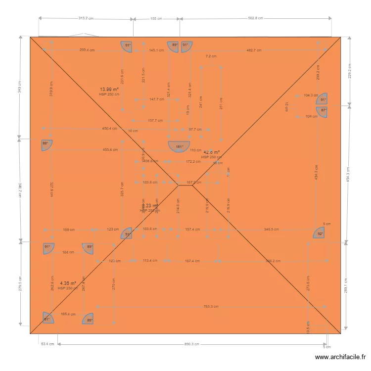 Maison TALLY. Plan de 