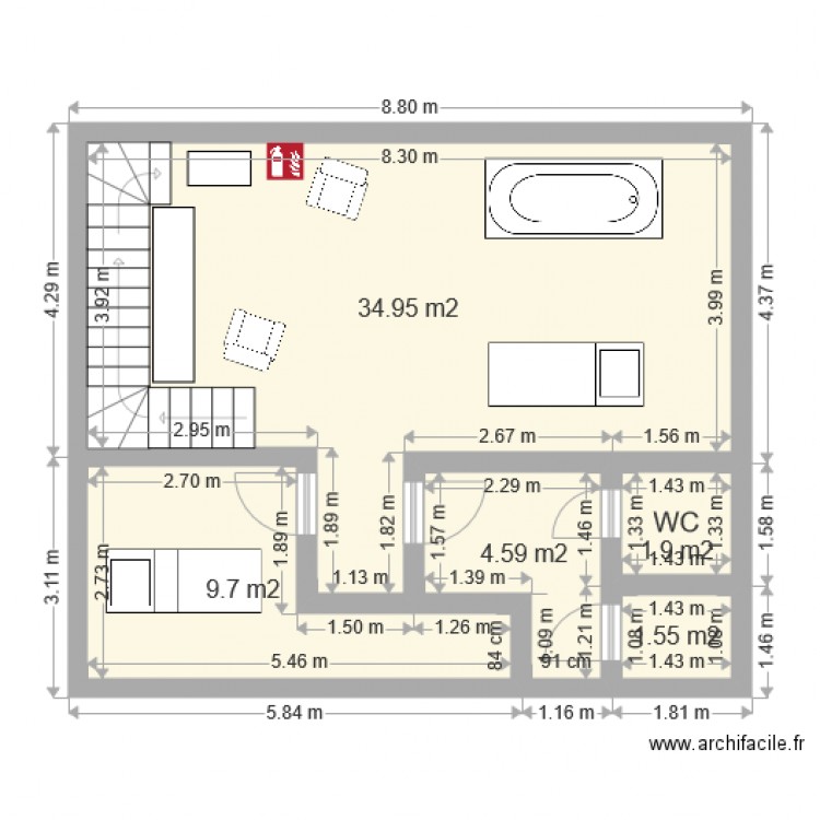 Plan. Plan de 0 pièce et 0 m2