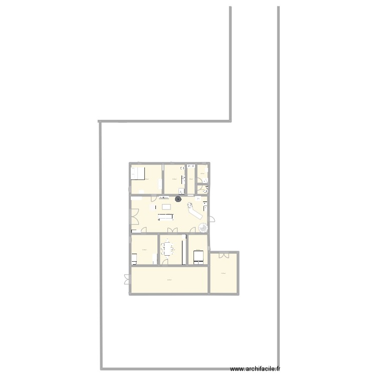 saint cricq. Plan de 11 pièces et 221 m2