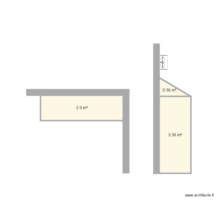 marquise. Plan de 0 pièce et 0 m2