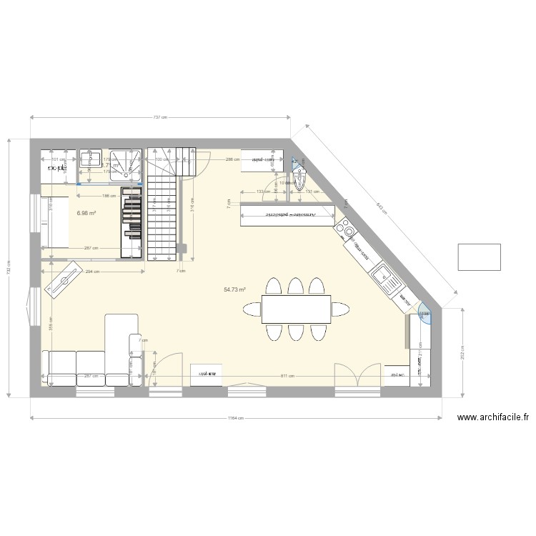 RdC option 45. Plan de 0 pièce et 0 m2