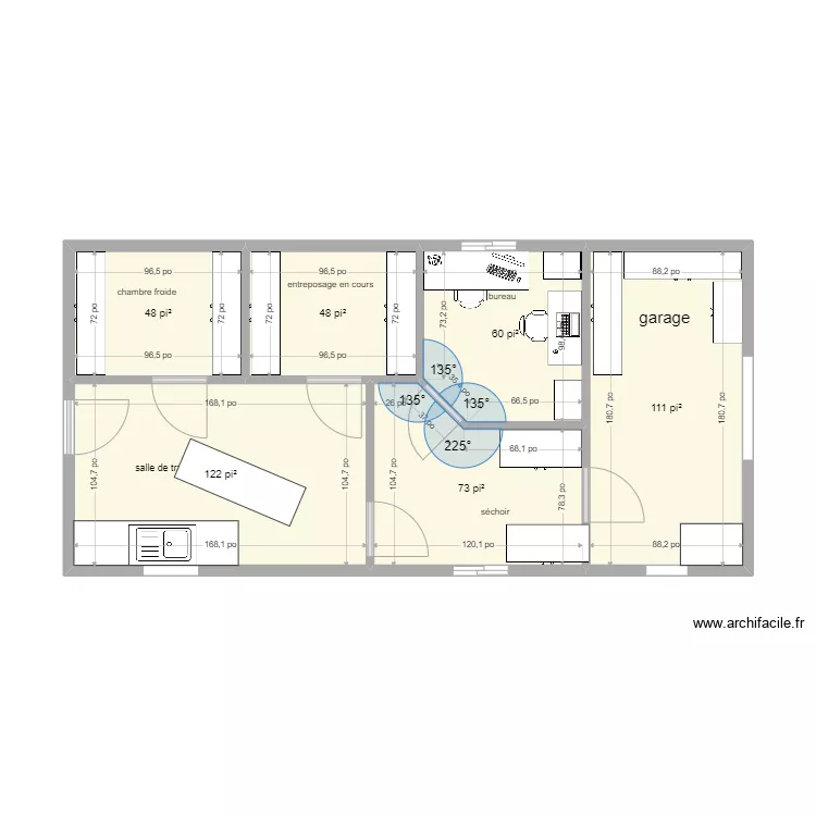 Nouvel espace 2 projet La Cabottine 16 x24 garage ver 13 mai. Plan de 