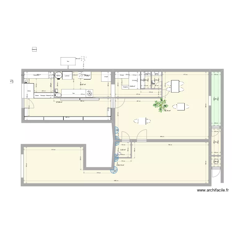 Patisserie F. Plan de 