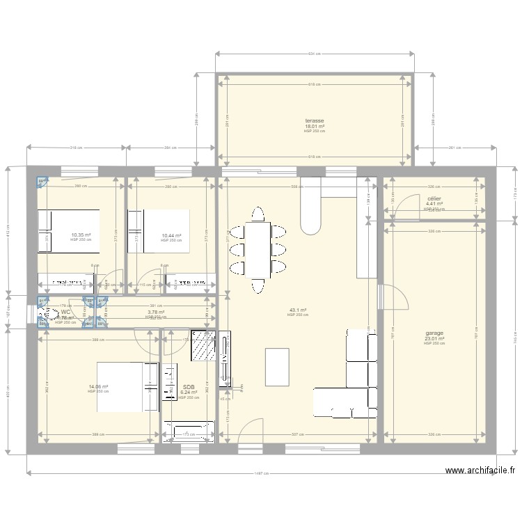 maison gabmanon . Plan de 0 pièce et 0 m2