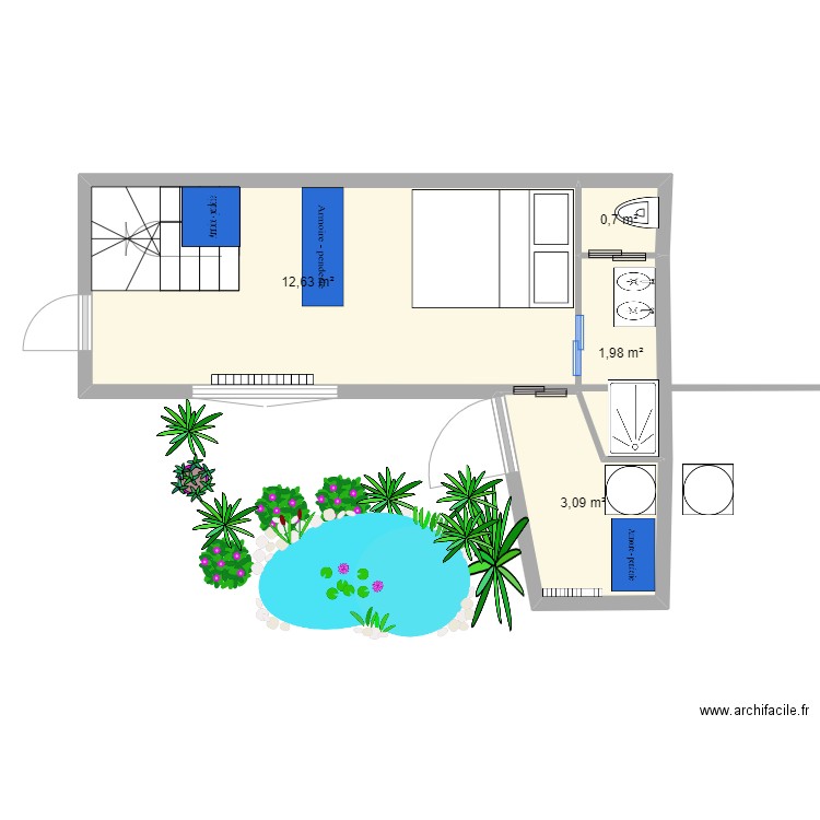 DUPLEX RDC 2022 FUTUR. Plan de 0 pièce et 0 m2