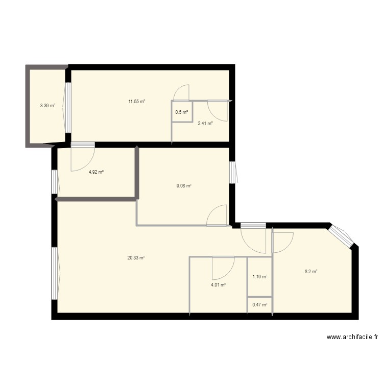 33 Bizet bas projet 2. Plan de 0 pièce et 0 m2