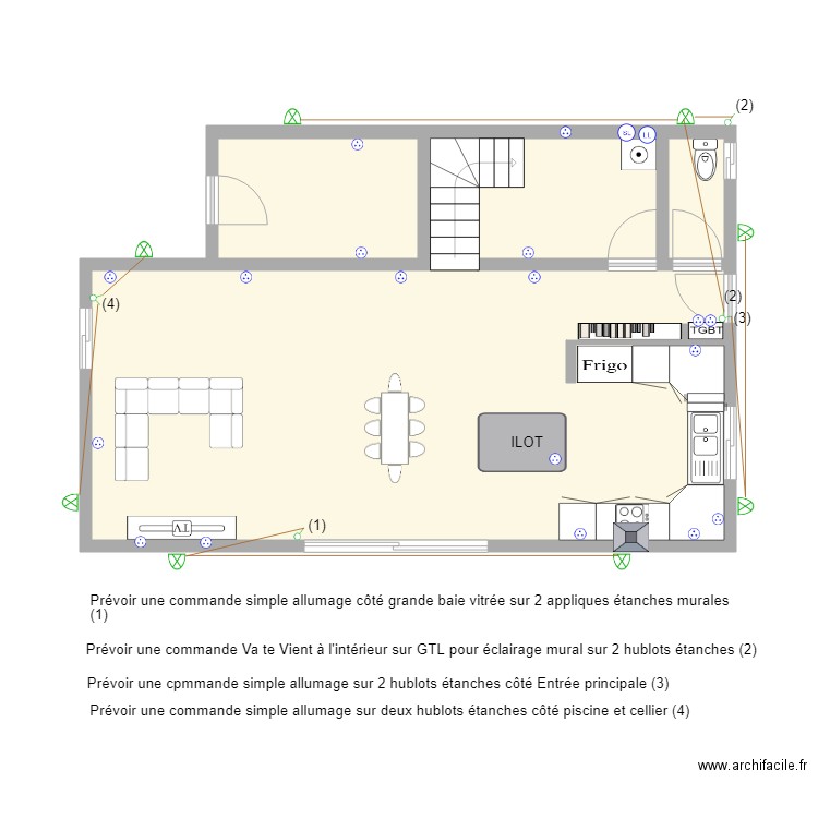 RDC maison SANDRA . Plan de 0 pièce et 0 m2