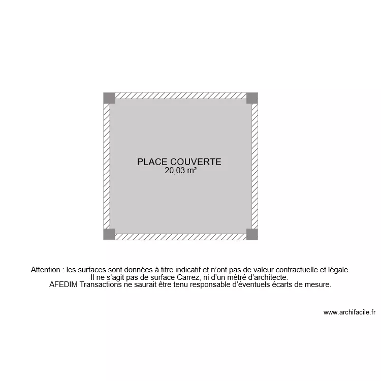 BI 6580 PLACE VOITURE . Plan de 