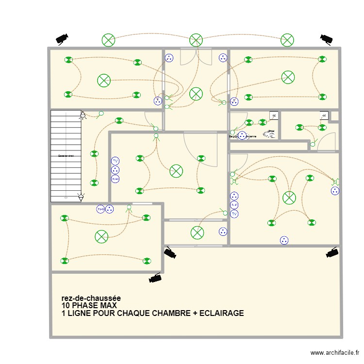 LCDC JAMAL RC. Plan de 7 pièces et 160 m2