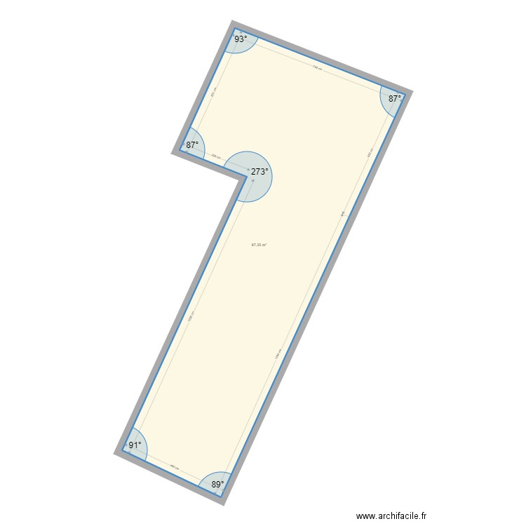 St Maximin Cadastre. Plan de 1 pièce et 97 m2