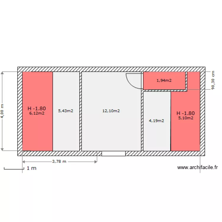 R1historique. Plan de 