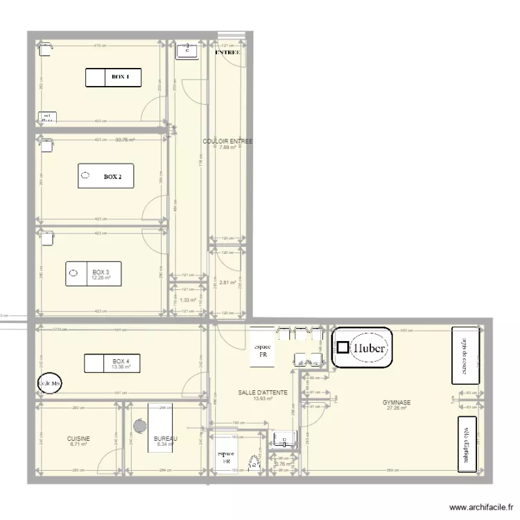 local mistral modif. Plan de 