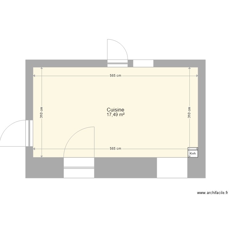 cuisine. Plan de 0 pièce et 0 m2