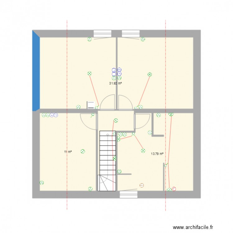 Etage électricité. Plan de 0 pièce et 0 m2