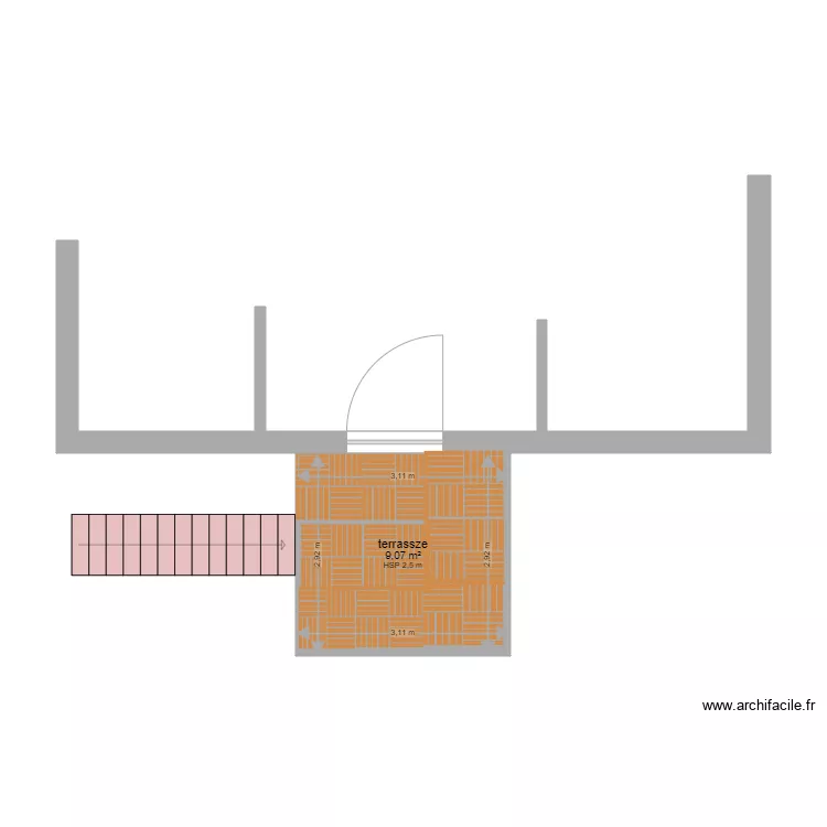 terrasse v&eacute;ro 3. Plan de 