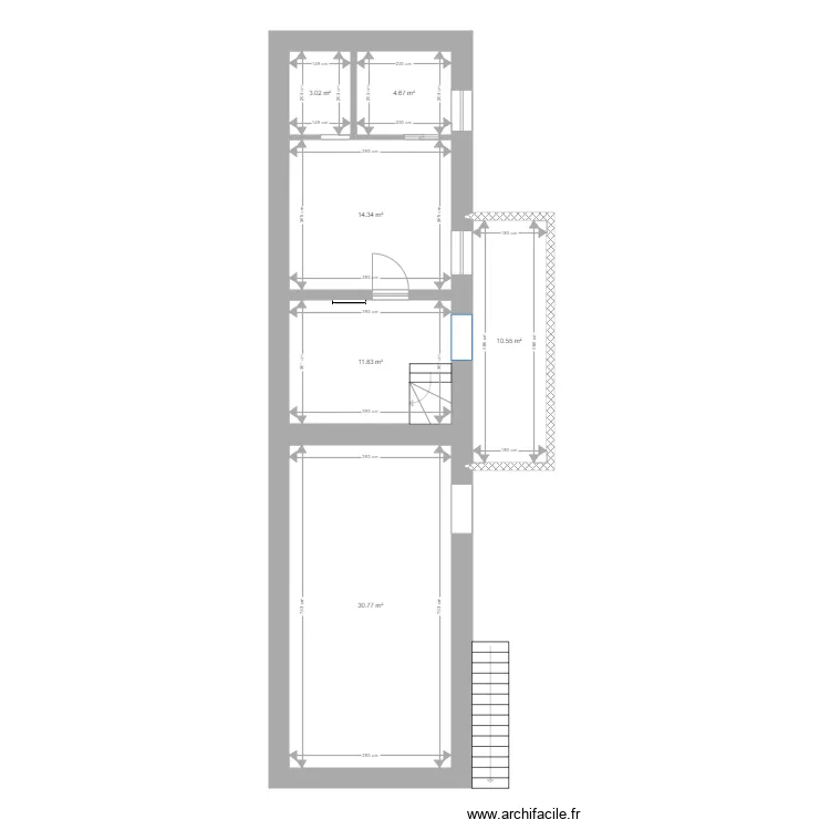 Rochet ext&eacute;rieur. Plan de 