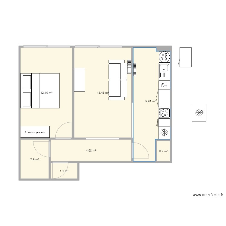 T2 ST MANDE. Plan de 0 pièce et 0 m2