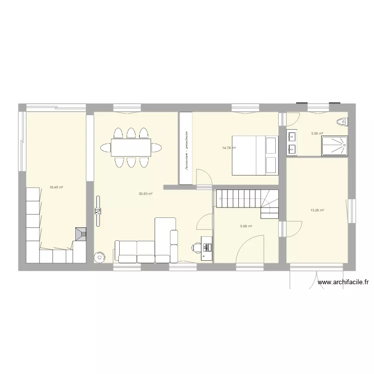 Maison De Vroet modif 01. Plan de 