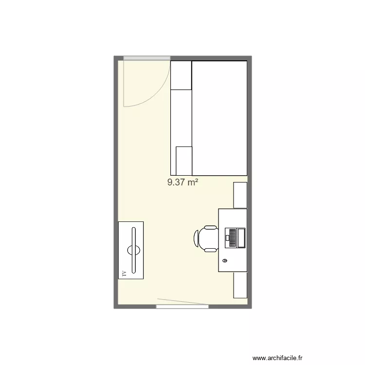 chambre oceane. Plan de 