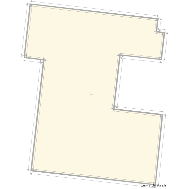 grange briennon. Plan de 1 pièce et 1044 m2