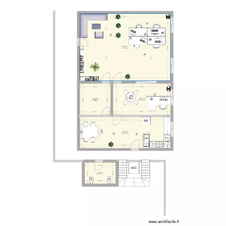 bureau chris. Plan de 