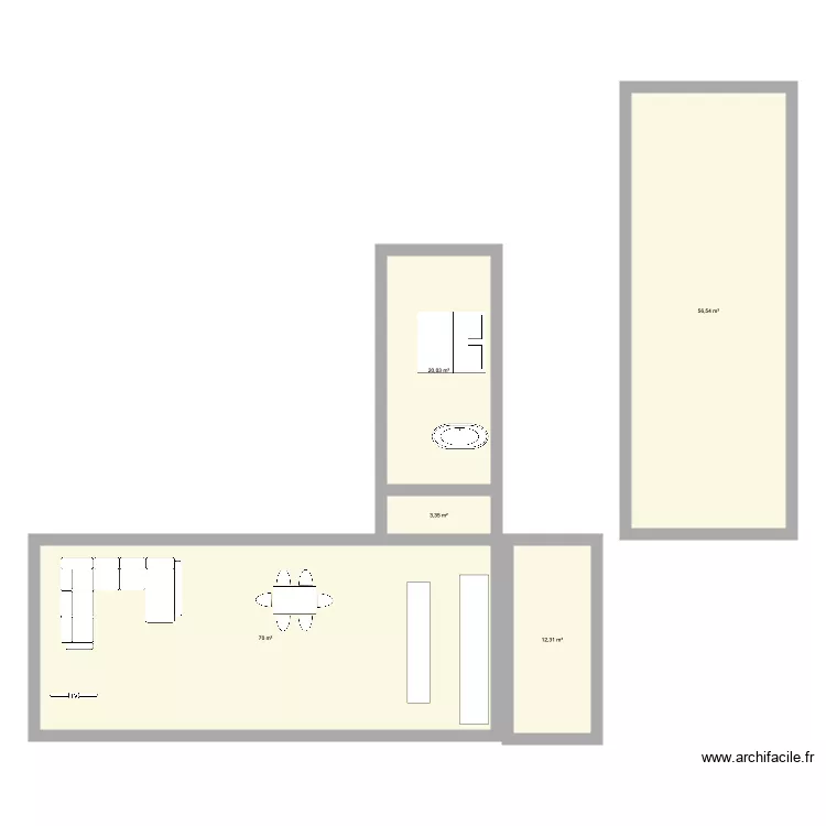 maison. Plan de 