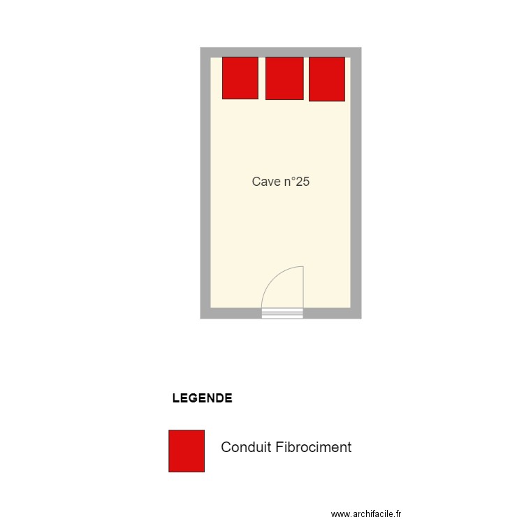 cave 25 sous sol. Plan de 0 pièce et 0 m2