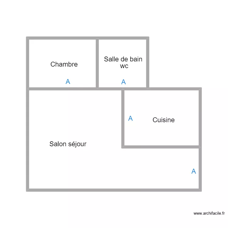 QUIMPER BLANCHARD. Plan de 