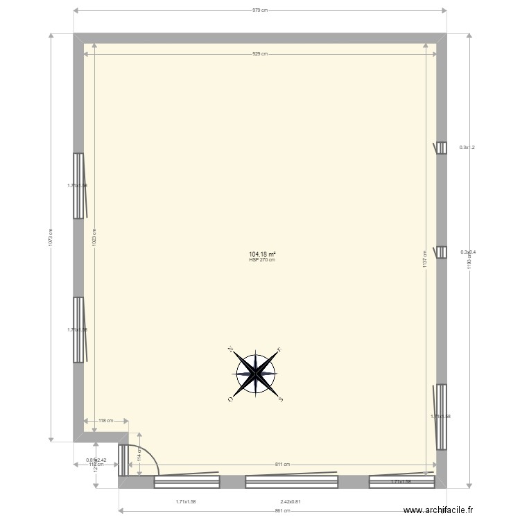 ML23005805. Plan de 3 pièces et 209 m2