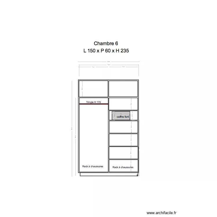 Placard 6 new. Plan de Placard 6 new. Plan de