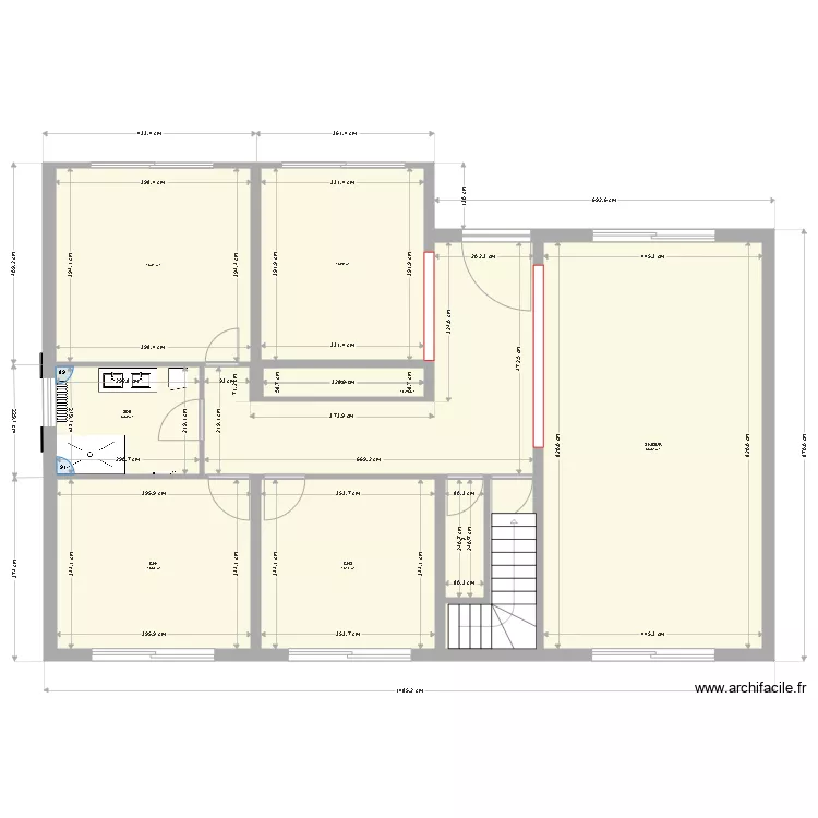 Maison Sylvain. Plan de 